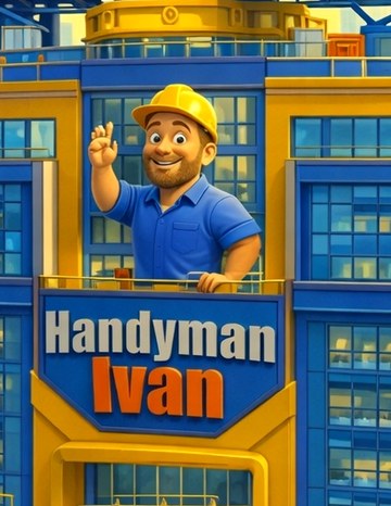 Handyman Ivan worker mascot